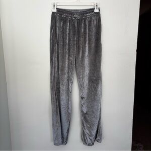 Juicy Couture Silver Bling Velvet Pants Bootcut Size M